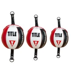 TITLE Boxing Infused Foam Double End Bags -Power Punch debif rd wh bk 1