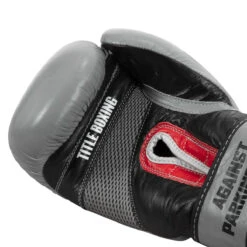 TITLE Boxing Fight Back Leather Boxing Gloves -Power Punch fbbgl gr 05