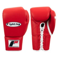 Fighting Fury Professional Lace Training Gloves -Power Punch fsftgl rd 01