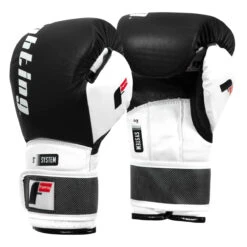 Fighting S2 GEL Power Sparring Gloves 17 Fighting S2 GEL Power Sparring Gloves -Power Punch fspgsg bk wh 002