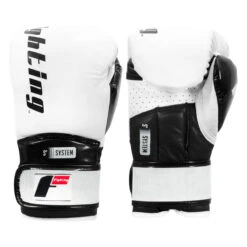 Fighting S2 GEL Power Sparring Gloves 22 Fighting S2 GEL Power Sparring Gloves -Power Punch fspgsg wh bk 001