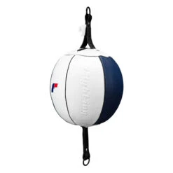 Fighting Force Leather Double End Bag -Power Punch ftgdeb wh bl 2