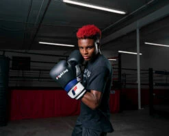 Fighting Ferocity Leather Training Gloves -Power Punch ftgtg bk 2 1