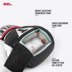 TITLE Boxing Gel World Elastic Training Gloves -Power Punch gel diagram 1 7