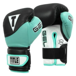 TITLE Boxing Gel Suspense V2T Training Gloves -Power Punch gstgev2t bk tq 02