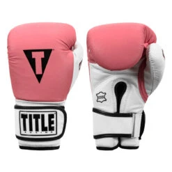 TITLE Boxing Gel World Bag Gloves 29 TITLE Boxing Gel World Bag Gloves -Power Punch gtwbg pk wh 0001