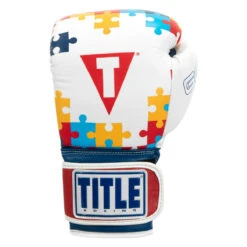 TITLE Boxing Gel World V2T Limited Edition Autism Awareness Bag Gloves -Power Punch gtwbgle2 3 1