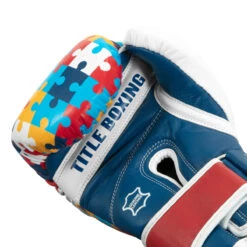 TITLE Boxing Gel World V2T Limited Edition Autism Awareness Bag Gloves -Power Punch gtwbgle2 5 1