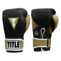 TITLE Boxing Gel World V2T Bag Gloves -Power Punch gtwbgv2t bk ogd 001 1