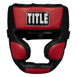 TITLE Boxing Gel Victor Sparring Headgear -Power Punch gvhg bk wh rd 2 1