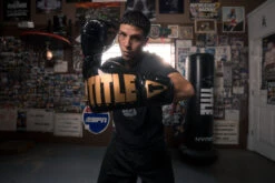 TITLE Boxing Inferno Intensity Lace Training Gloves -Power Punch itgli ace bk gd 1