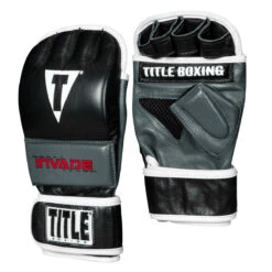 TITLE Boxing Invade Wrist Wrap Heavy Bag Gloves 2.0 -Power Punch iwhbg2 bk wh 2 1