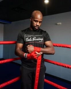 TITLE Boxing Qlty Goods Wicking Tee -Power Punch kta33 bk 1