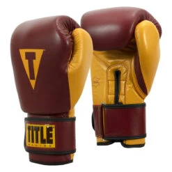 TITLE Boxing Supreme Leather Bag Gloves -Power Punch lehbg mr 002