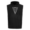 TITLE Boxing Outline Sleeveless Hoodie -Power Punch lta3 bk 1 1