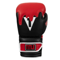 TITLE Boxing Gel Lava Leather Series Bag Gloves -Power Punch mlvlbg bk rd wh 3