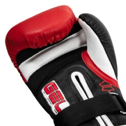 TITLE Boxing Gel Lava Leather Series Bag Gloves -Power Punch mlvlbg bk rd wh 5