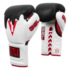 TITLE Boxing Gel Lava Leather Series Sparring Gloves -Power Punch mlvlsg wh rd bk 02