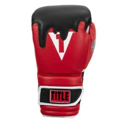 TITLE Boxing Gel Lava Leather Series Training Gloves -Power Punch mlvltg rd bk wh 03