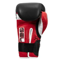TITLE Boxing Gel Lava Leather Series Training Gloves -Power Punch mlvltg rd bk wh 04