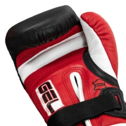 TITLE Boxing Gel Lava Leather Series Training Gloves -Power Punch mlvltg rd bk wh 05