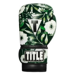 TITLE Boxing Floral Bag Gloves 13 TITLE Boxing Floral Bag Gloves -Power Punch oaflbg gn bk 3 1