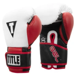 TITLE Boxing Gel Professional Series Training Gloves 11 TITLE Boxing Gel Professional Series Training Gloves -Power Punch pgstg wh bk 02