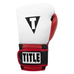 TITLE Boxing Gel Professional Series Training Gloves 12 TITLE Boxing Gel Professional Series Training Gloves -Power Punch pgstg wh bk 03