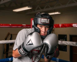 TITLE Platinum Premier Full Training Headgear 2.0 -Power Punch phgf2 bk sv 2