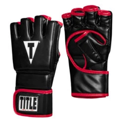 TITLE MMA Perform Hybrid Sparring Gloves 2.0 11 TITLE MMA Perform Hybrid Sparring Gloves 2.0 -Power Punch phsg2 bk rd 2 1