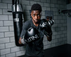 TITLE Platinum Prolific Boxing Bag Gloves -Power Punch plbg bk sv 2 1