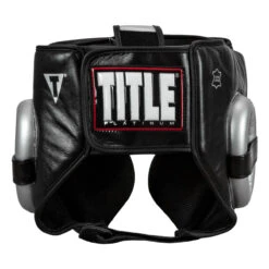 TITLE Platinum Traditional Training Headgear -Power Punch plhgt bk sv 4 1 1