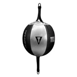 TITLE Platinum Momentous Double End Bag -Power Punch plmdeb bk sv 2