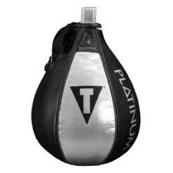 TITLE Platinum Momentous Speed Bag -Power Punch plmsb bk sv 2 1