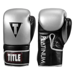 TITLE Platinum Prolific Training Gloves -Power Punch pltg bk sv 1 1 1