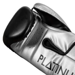 TITLE Platinum Prolific Training Gloves -Power Punch pltg sv bk 5 1