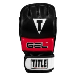 TITLE MMA Perform Gel Bag Gloves 2.0 -Power Punch pmgbg2 bk rd 03