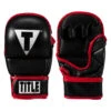 TITLE MMA Perform Safe Spar Glove 2.0 -Power Punch pssg2 bk rd 01