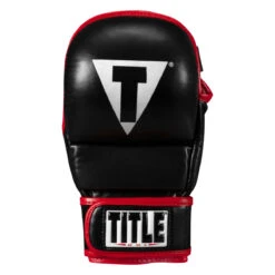TITLE MMA Perform Safe Spar Glove 2.0 -Power Punch pssg2 bk rd 03