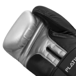 TITLE Platinum Proclaim Power Boxing Bag Gloves -Power Punch ptppbg bk sv 05
