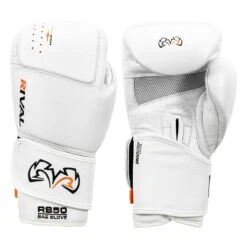 Rival Boxing Intelli-Shock Leather Bag Gloves -Power Punch rb50 wh 1 1