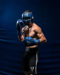 TITLE Boxing Royalty Leather Training Headgear -Power Punch ryhg 2