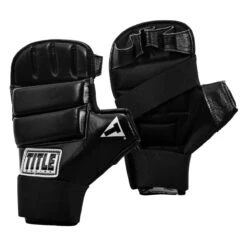 TITLE Boxing Leather Super Speed Bag Gloves 10 TITLE Boxing Leather Super Speed Bag Gloves -Power Punch sglv3 bk 02