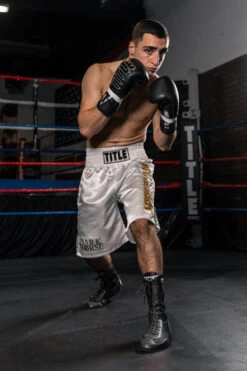 TITLE Boxing Speed-Flex Encore High-Top Shoes -Power Punch tbs 2 bk 1 1