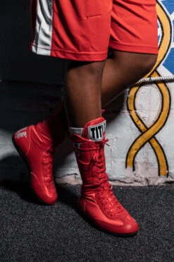 TITLE Boxing Speed-Flex Encore High-Top Shoes -Power Punch tbs 2 rd