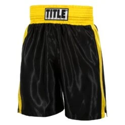 TITLE Boxing Edge Boxing Trunks 2.0 -Power Punch tbtc2 bk gd 1 1
