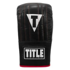 TITLE Boxing Professional Old School Leather Bag Gloves 3.0 -Power Punch tlsbg3 bk 03