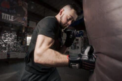 TITLE Boxing Professional Old School Leather Bag Gloves 3.0 -Power Punch tlsbg3 2