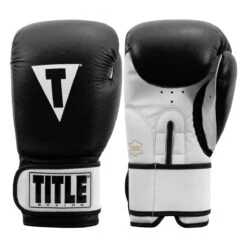 TITLE Premier Leather Super Bag Gloves 2.0 -Power Punch tsbg2 bk wh 001 1 1