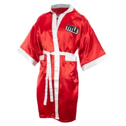 TITLE Boxing Full Length Robe -Power Punch tsrfl rd wh 01 1 6